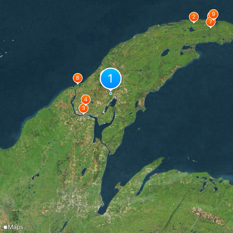 Keweenaw Peninsula Map