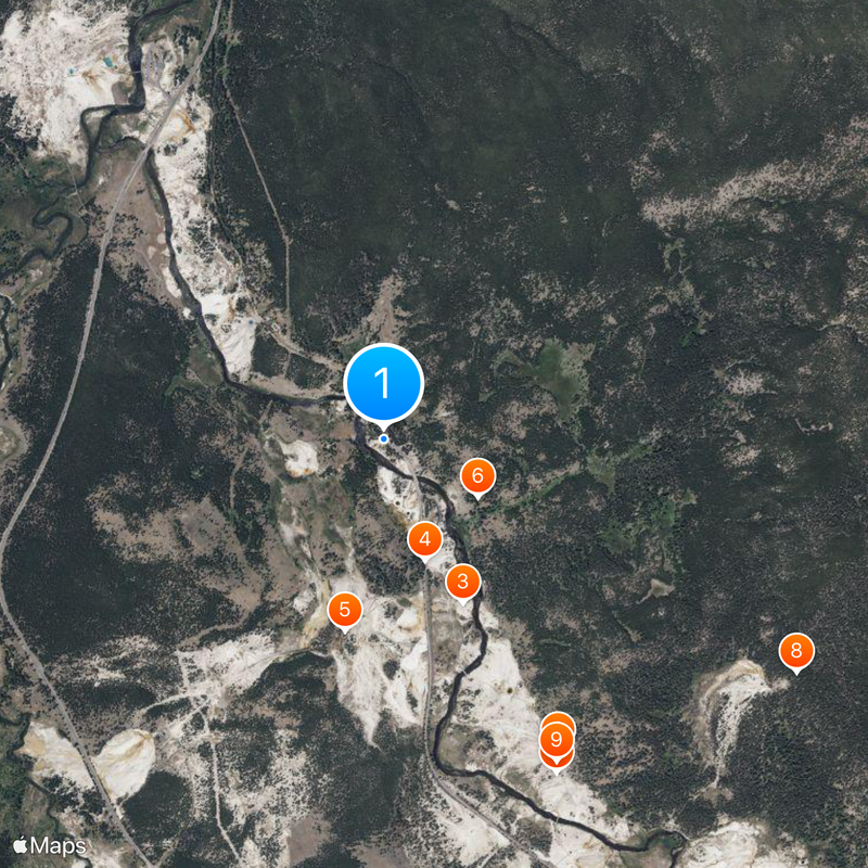 Morning Glory Pool Mapa