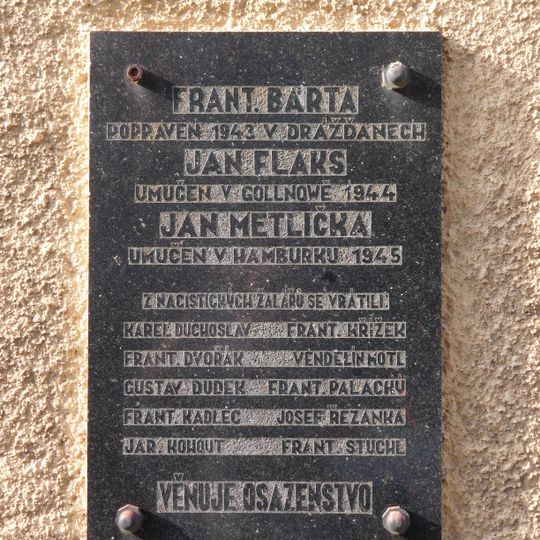 Pamětní deska obětem 2. světové války