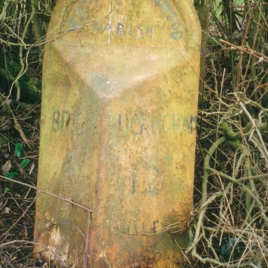 Milepost, Kingswood Lane; N of Windmill Hill