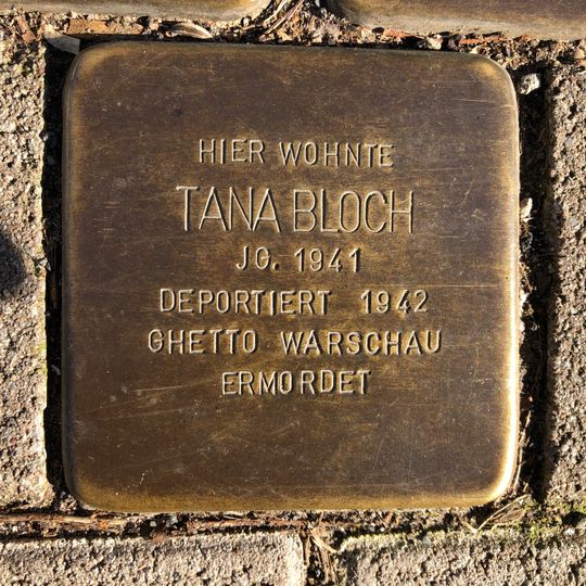 Stolperstein dedicated to Tana Bloch