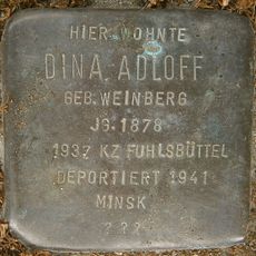 Stolperstein en memoria de Dina Adloff