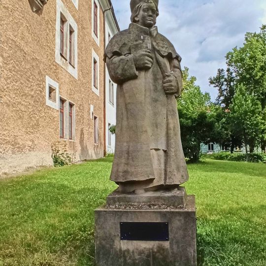 Statue of Arnošt z Pardubic in Příbram