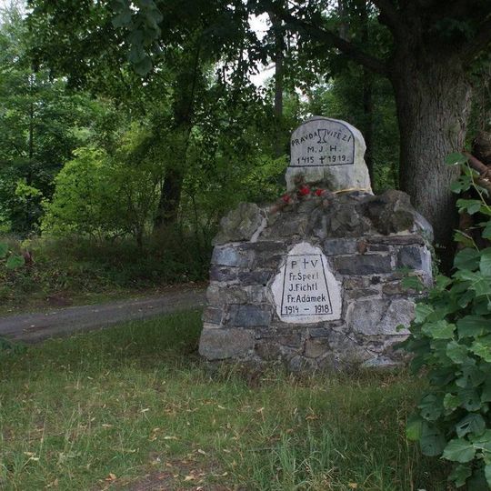 Pomník padlým v I. světové válce u silnice Kdyně - Podzámčí