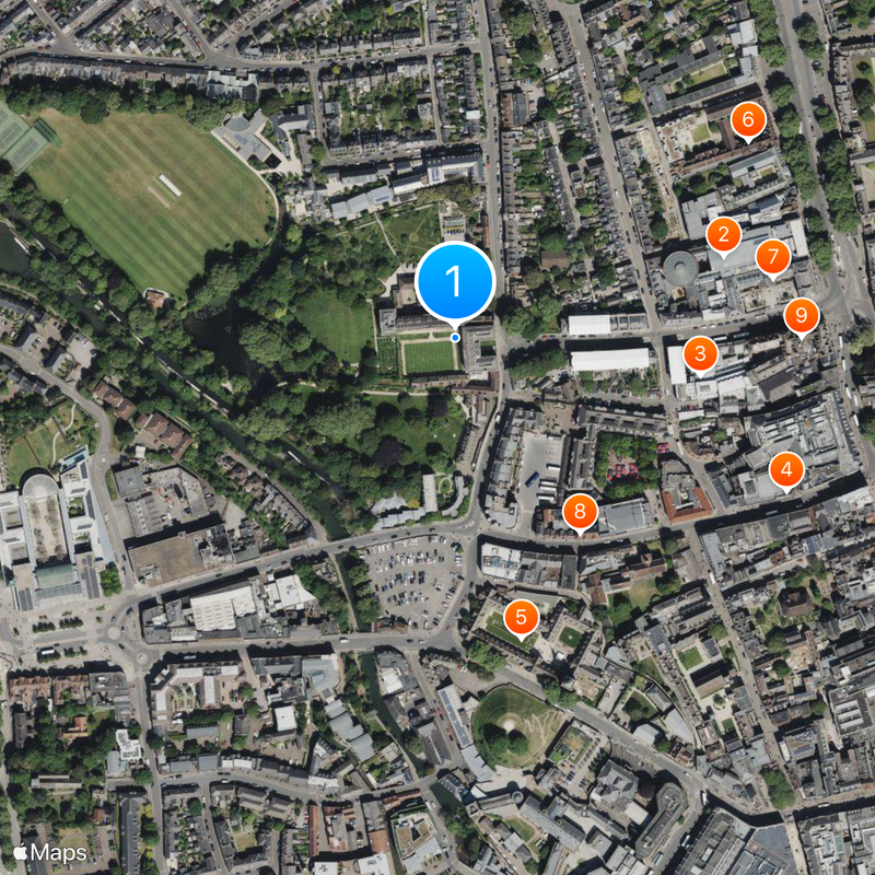 Worcester College Map
