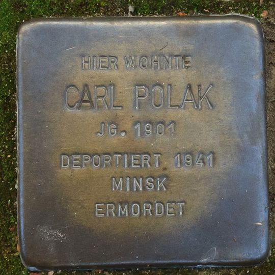 Stolperstein em memória de Carl Polak