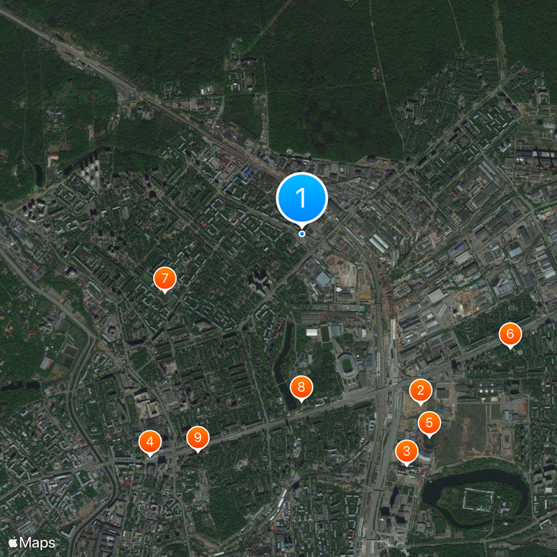 Bulvar Rokossovskogo Map