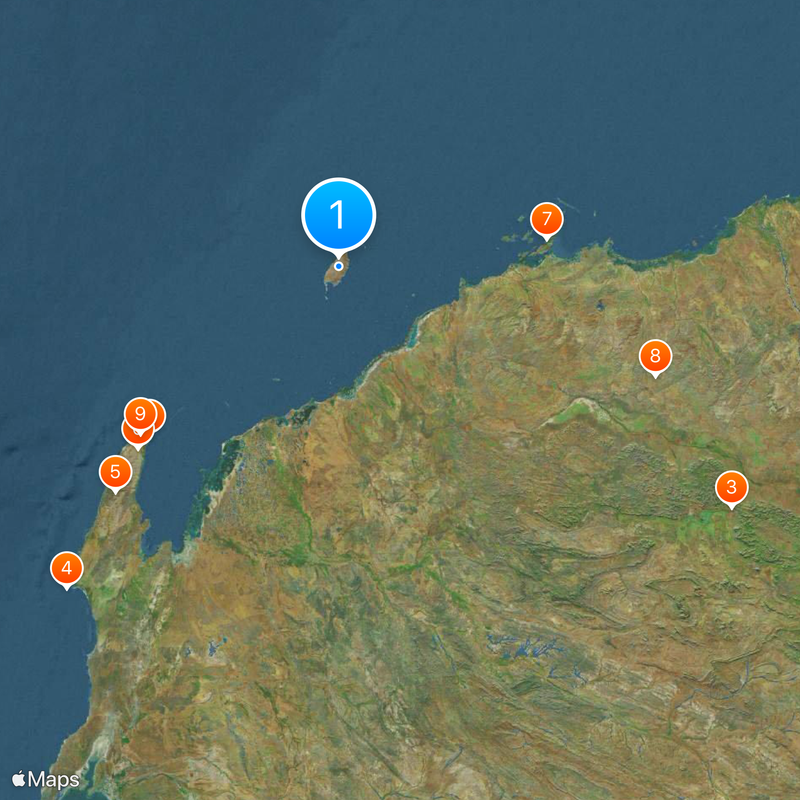 Gorgon gas project Map