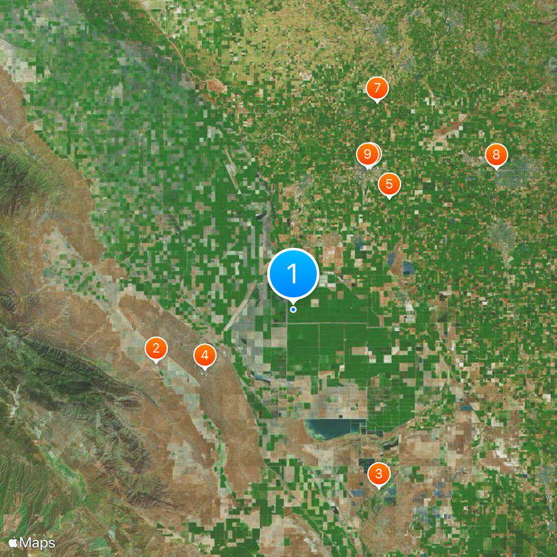 Comté de Kings Carte