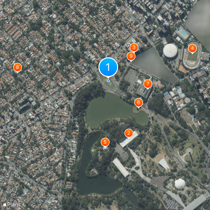 Monument to the Bandeiras Kaart