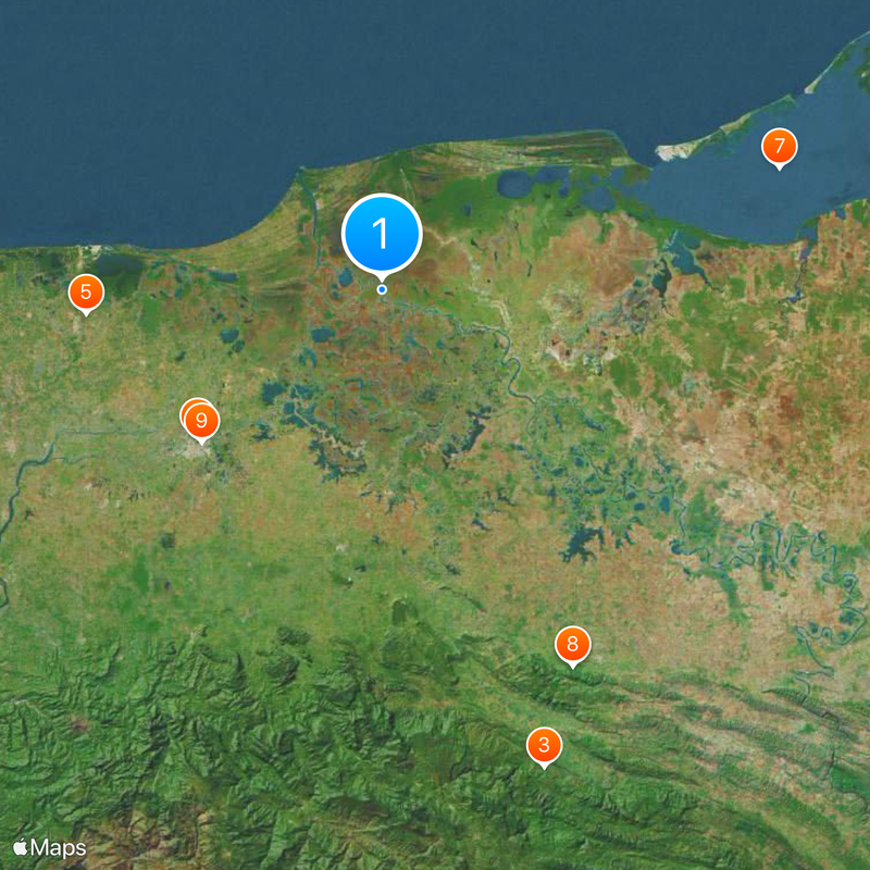 Pantanos de Centla Map