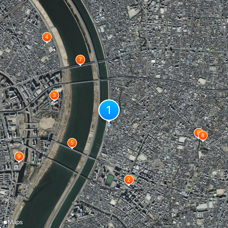 Boat Race Edogawa Mapa