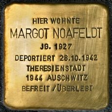 Stolperstein en memoria de Margot Noafeldt