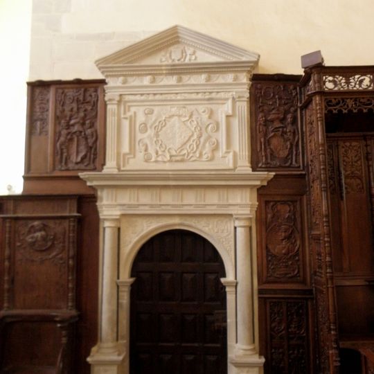Porte de la sacristie de la collégiale Sainte-Madeleine de Champeaux