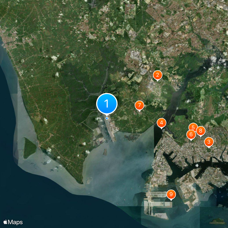 Port of Tanjung Pelepas Map