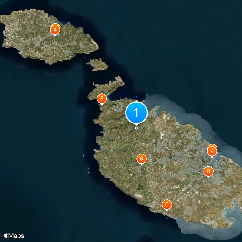Malta Map