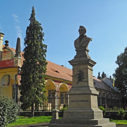 Bust of Jan Evangelista Purkyně in Libochovice