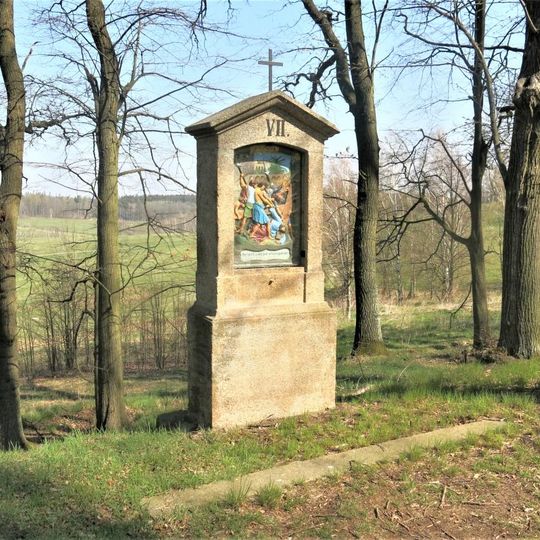 Kaplička VII. zastavení křížové cesty u Království