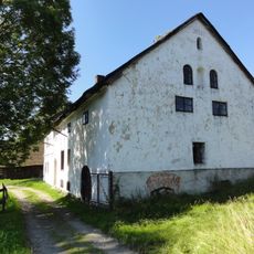 Old house with water mill in Rybarzowice