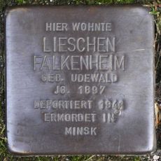 Stolperstein dedicated to Lieschen Falkenheim