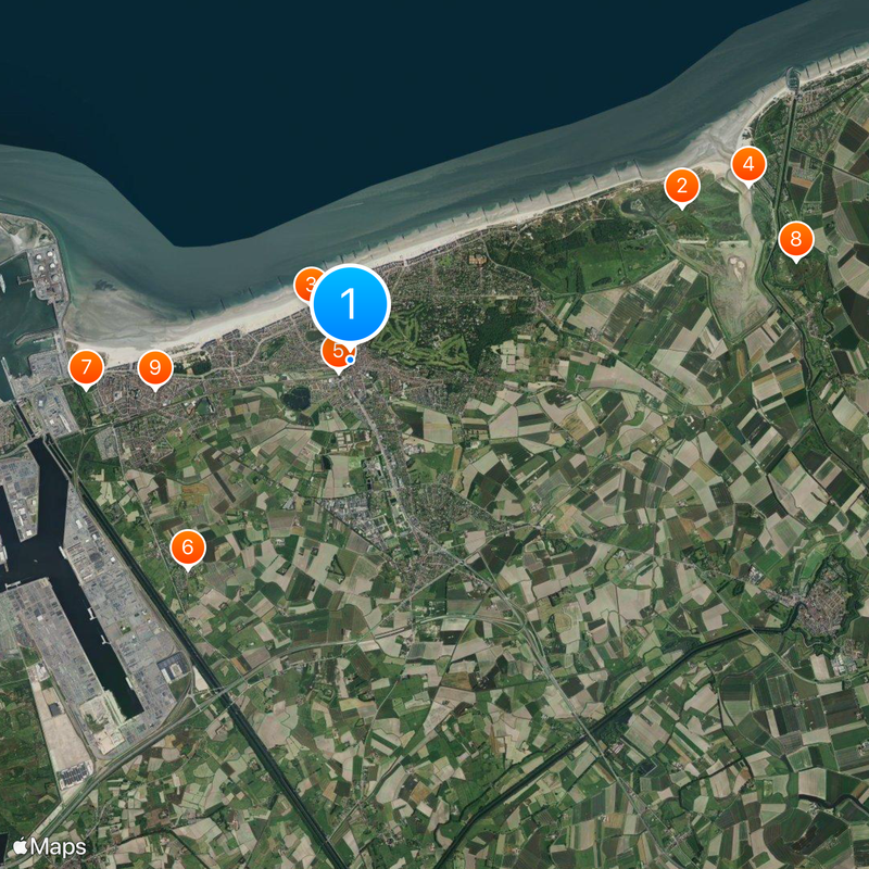 Knokke-Heist Mapa