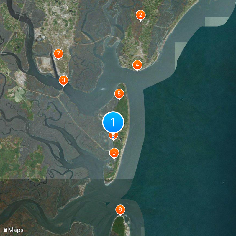 Jekyll Island Club Map