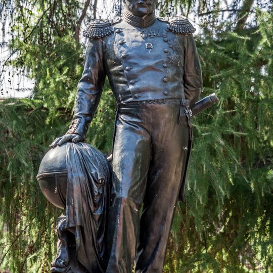 Monument to Bellingshausen in Kronshtadt