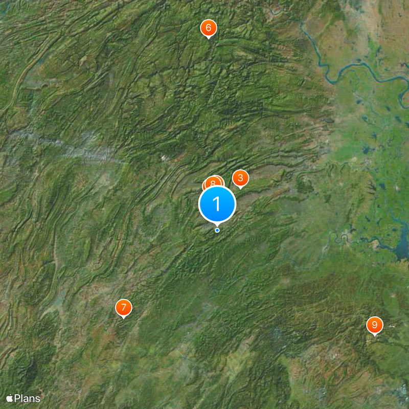 Tianmen Mountain Mapa