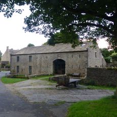Manor House Barn and approach bridge