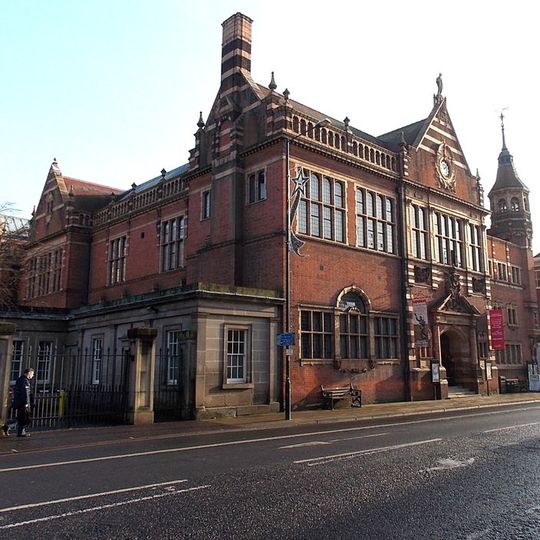 City Museum And Library With Gates