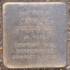 Stolperstein en memoria de Caroline Oppenheimer