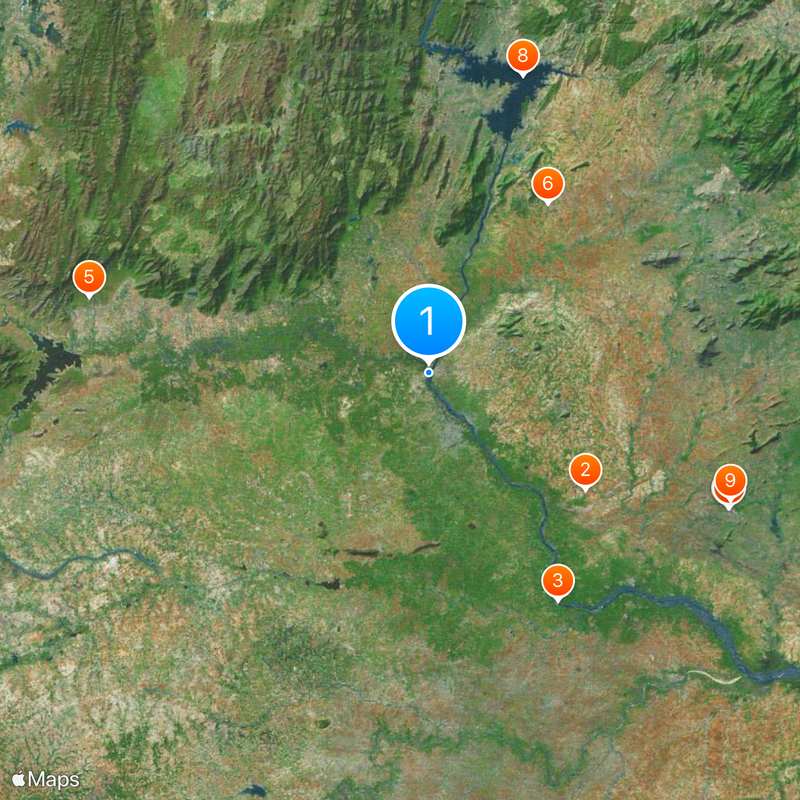 Bhavani River Map