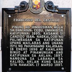 Francisco del Castillo historical marker