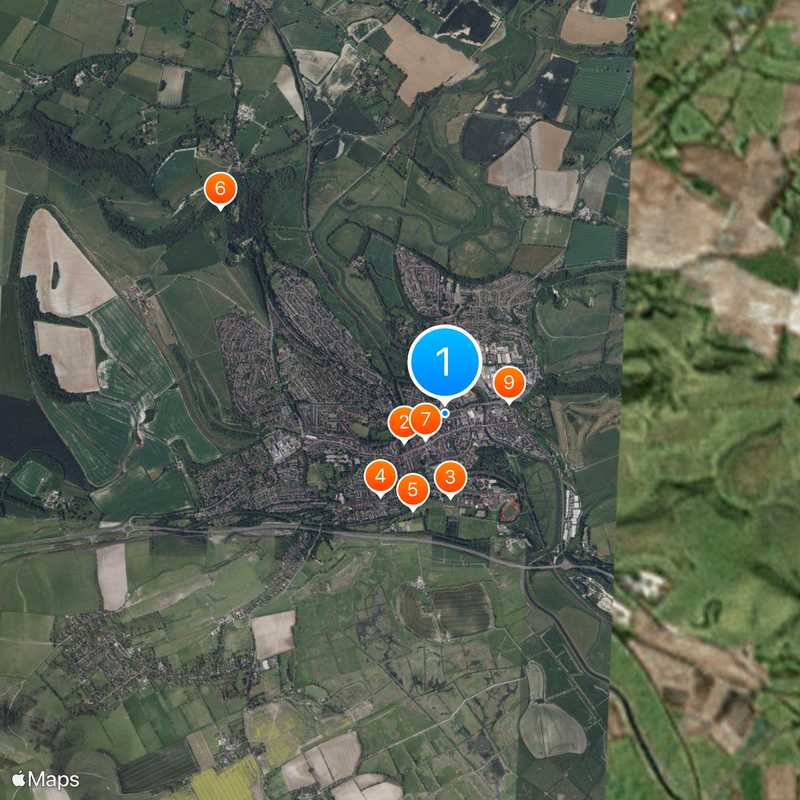 Lewes Mappa