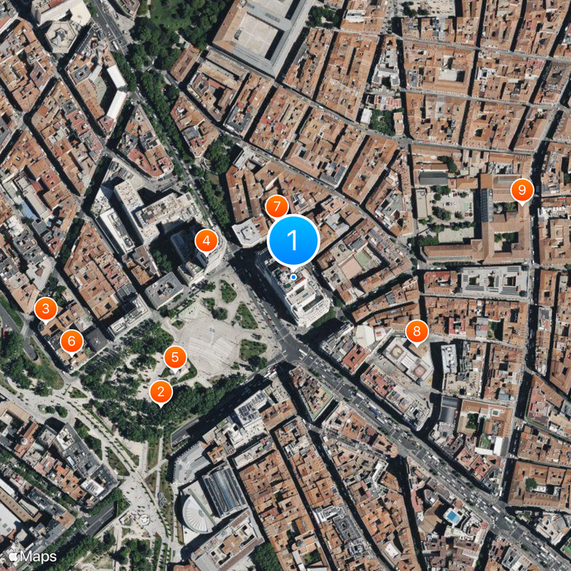 Edificio España Map