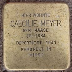 Stolperstein en memoria de Caecilie Meyer