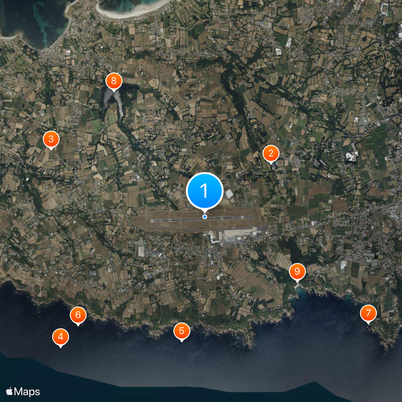 Guernsey Airport Map