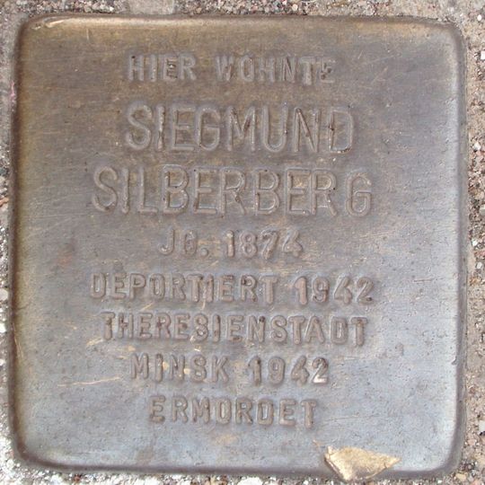Stolperstein dedicated to Siegmund Silberberg