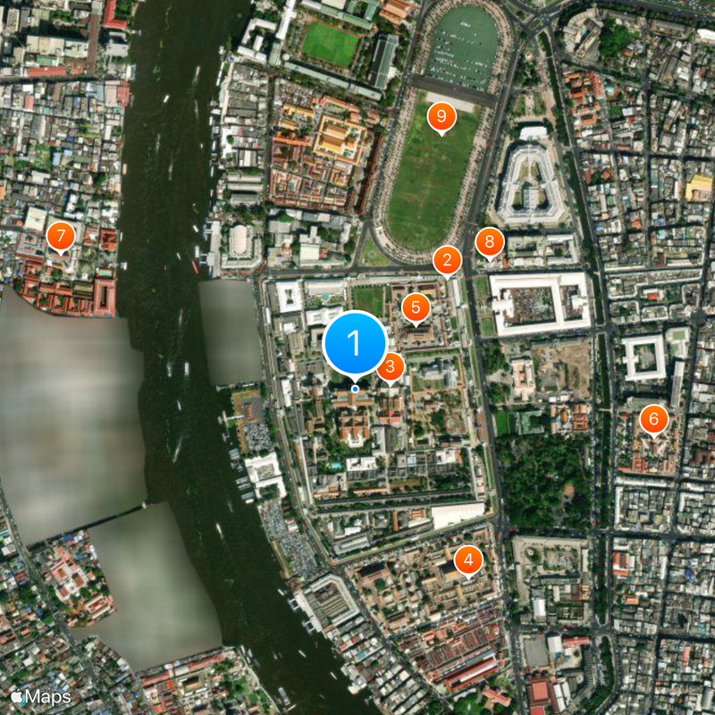 Chakri Maha Prasat Throne Hall Mappa