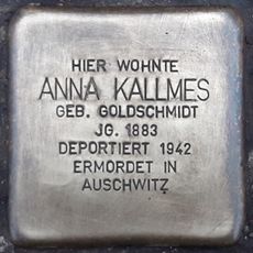 Stolperstein dedicated to Anna Kallmes