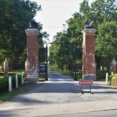 Entrance Gateway And Piers To Helmingham Park, Between Front Lodges To Oak Walk