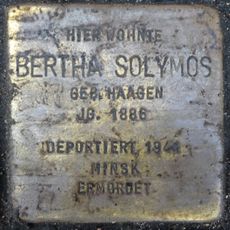Stolperstein dedicated to Bertha Solymos