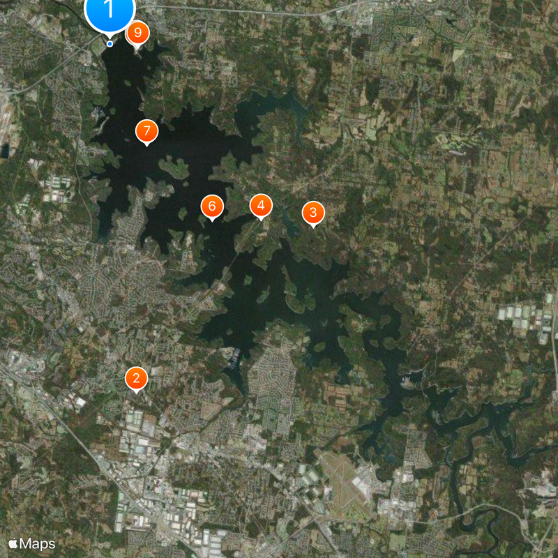Percy Priest Lake Map