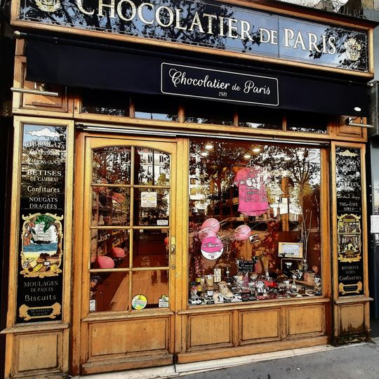Tienda de chocolates en París
