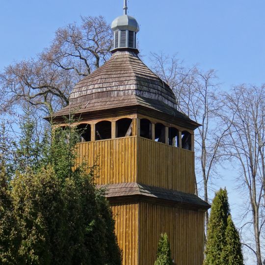 Bell tower of the Saint Stanislaus church in Lekowo