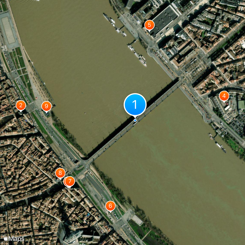 Pont de pierre Kaart