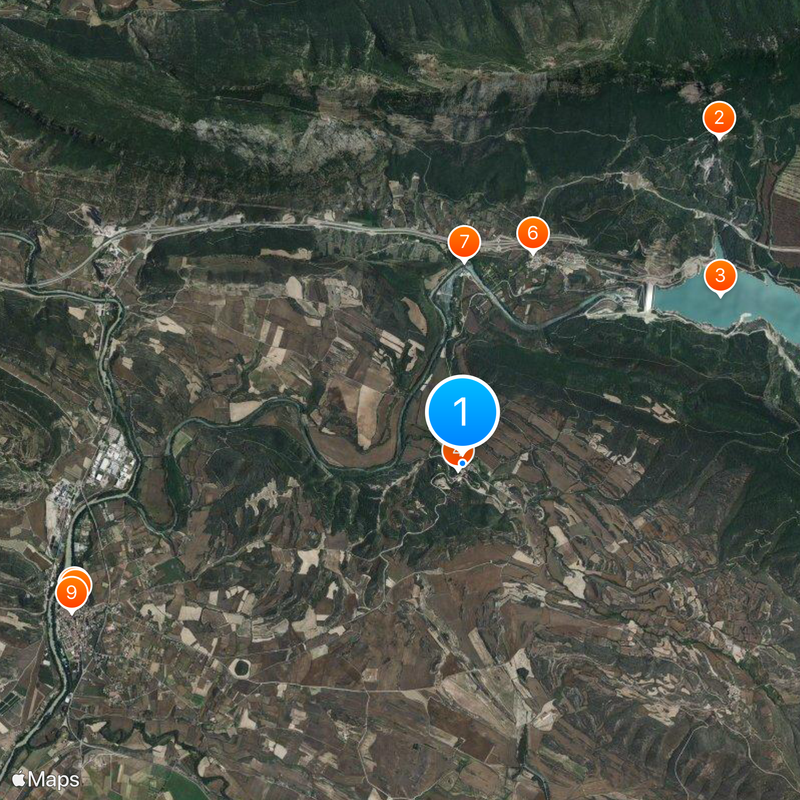 Castle of Xabier Map