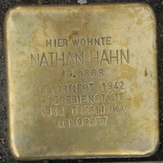 Stolperstein dedicated to Nathan Hahn