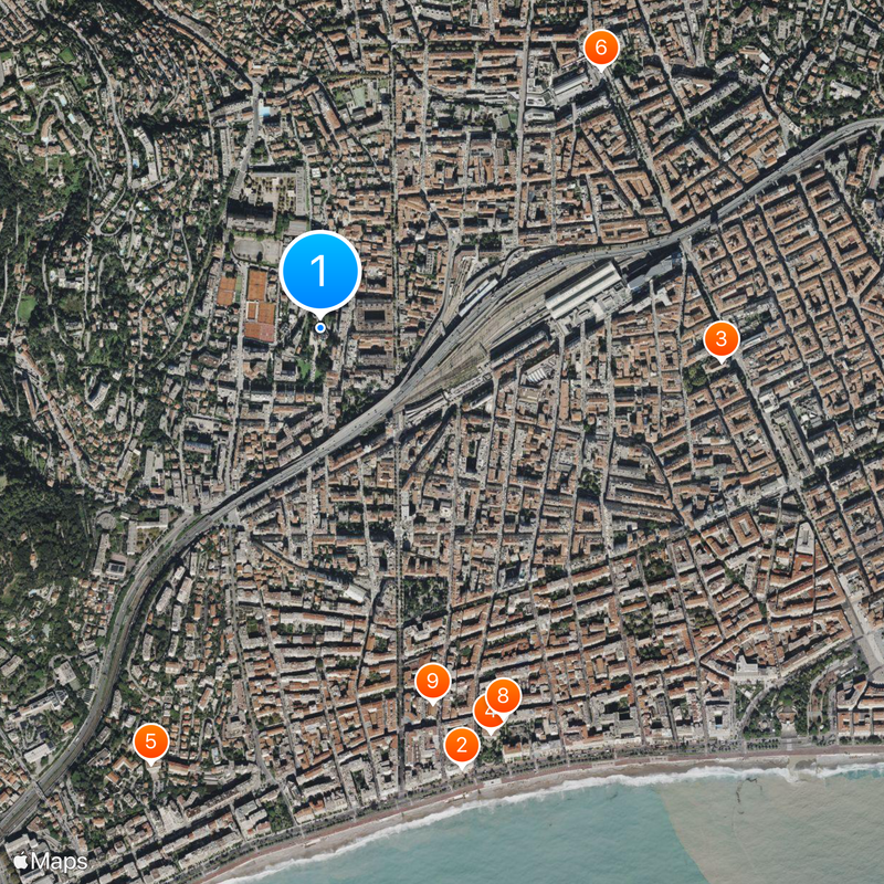 Russian Orthodox Cathedral, Nice Mapa