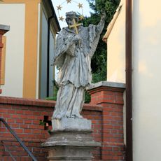 Statue of John of Nepomuk in front of the church